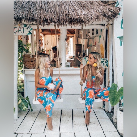 MISTER ZIMI St Tropez Ivy Floral Wide Leg Jumpsuit - Picture 4 of 16